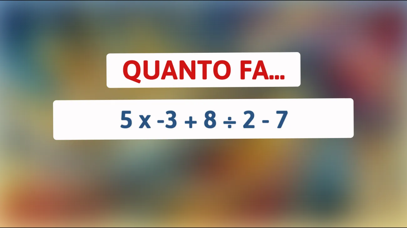\"Risolvi questo enigma matematico: solo i veri geni possono trovare la soluzione!\""