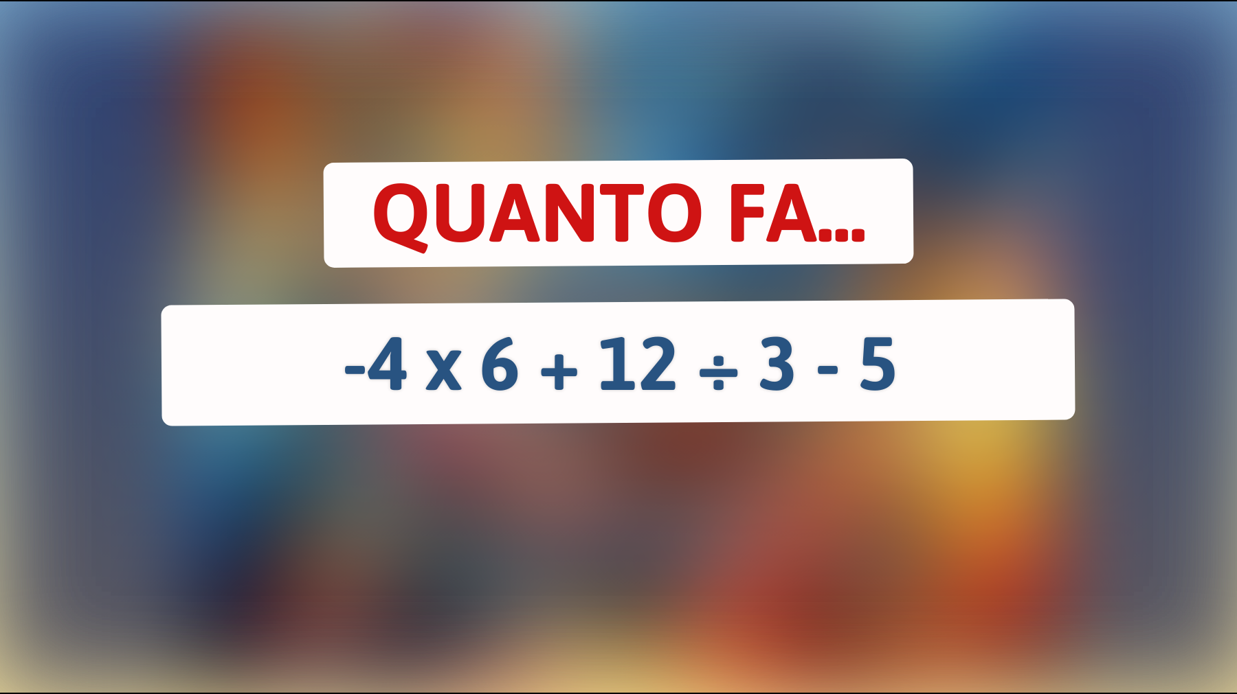 Sfida la tua mente: solo i veri geni sanno rispondere a questo semplice calcolo matematico! Scopri se sei uno di loro!"
